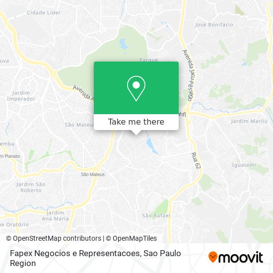 Mapa Fapex Negocios e Representacoes