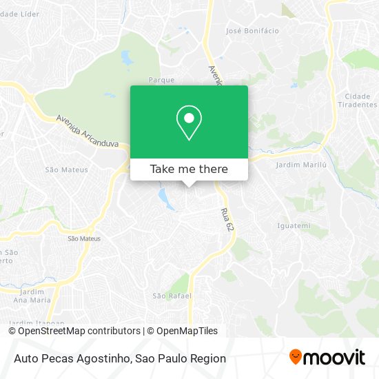 Mapa Auto Pecas Agostinho