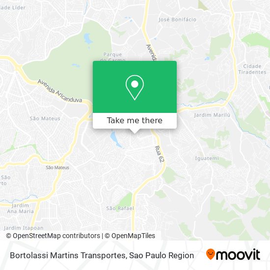 Bortolassi Martins Transportes map