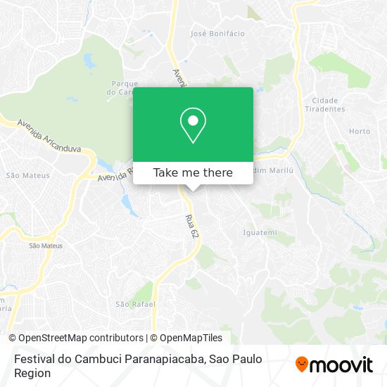 Mapa Festival do Cambuci Paranapiacaba