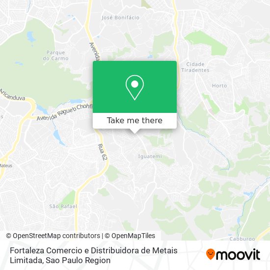 Fortaleza Comercio e Distribuidora de Metais Limitada map