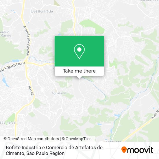 Bofete Industria e Comercio de Artefatos de Cimento map