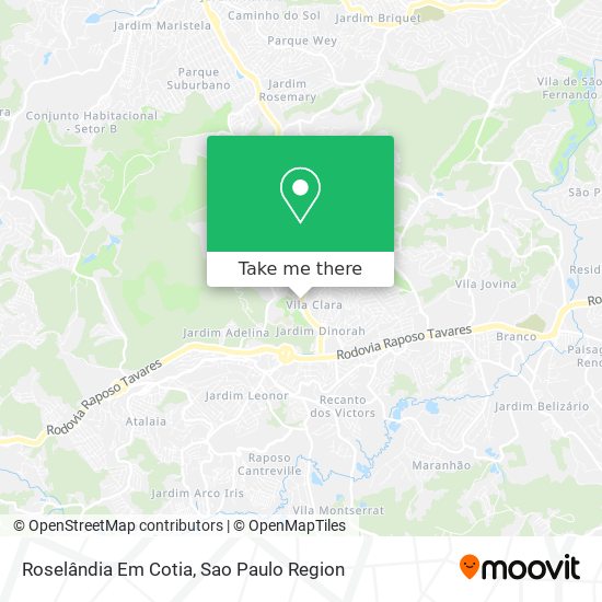 Roselândia Em Cotia map