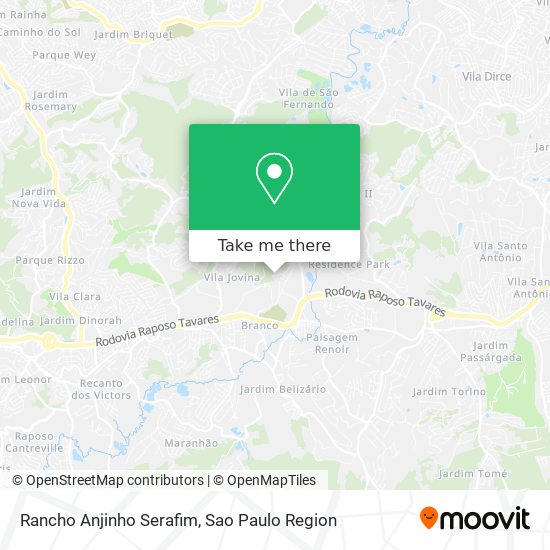 Rancho Anjinho Serafim map