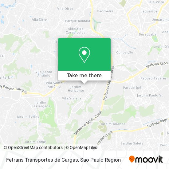 Fetrans Transportes de Cargas map