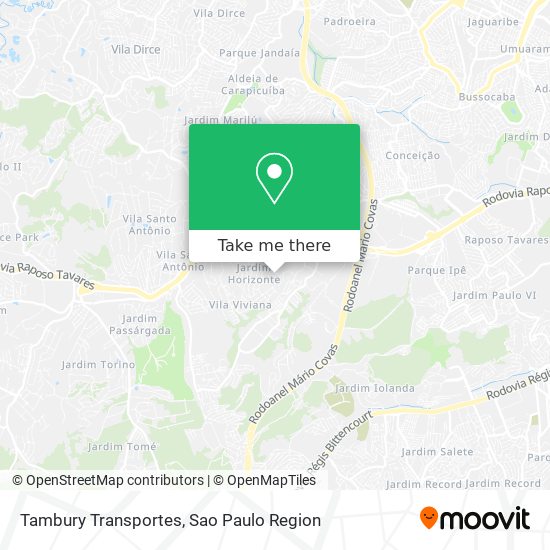 Mapa Tambury Transportes