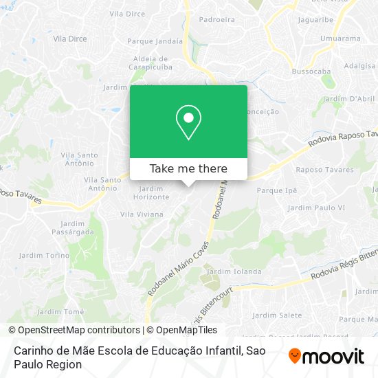 Mapa Carinho de Mãe Escola de Educação Infantil