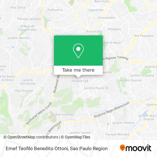 Emef Teofilo Benedito Ottoni map