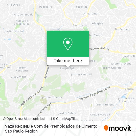 Vaza Rex IND e Com de Premoldados de Cimento map