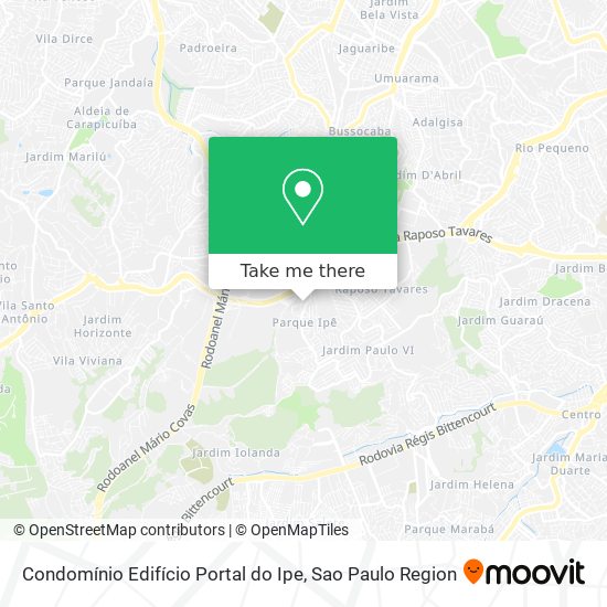 Mapa Condomínio Edifício Portal do Ipe