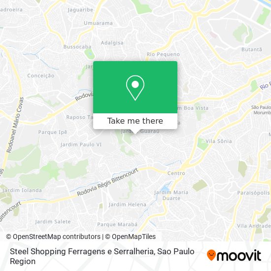 Mapa Steel Shopping Ferragens e Serralheria