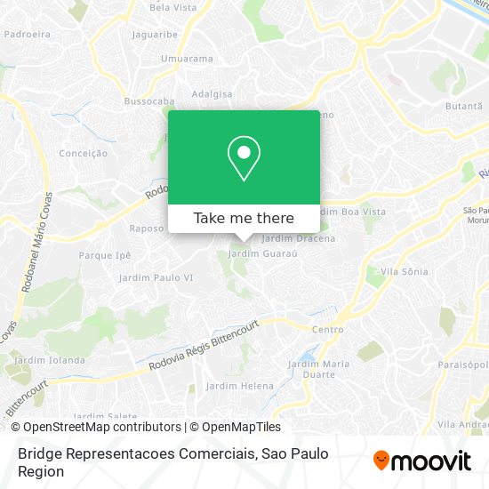 Bridge Representacoes Comerciais map