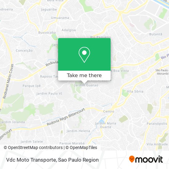 Mapa Vdc Moto Transporte