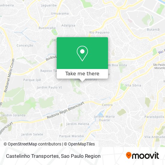 Mapa Castelinho Transportes