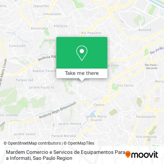 Mapa Mardem Comercio e Servicos de Equipamentos Para a Informati