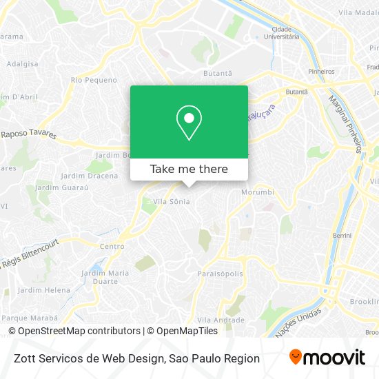 Mapa Zott Servicos de Web Design