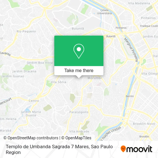 Templo de Umbanda Sagrada 7 Mares map