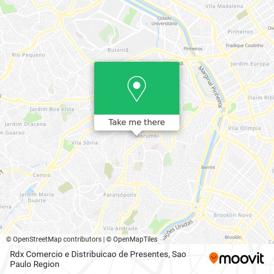 Rdx Comercio e Distribuicao de Presentes map