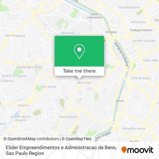 Mapa Elider Empreendimentos e Administracao de Bens