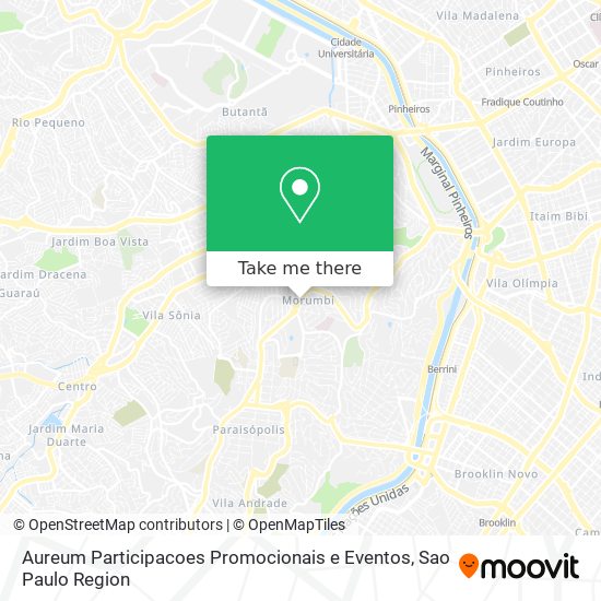 Aureum Participacoes Promocionais e Eventos map