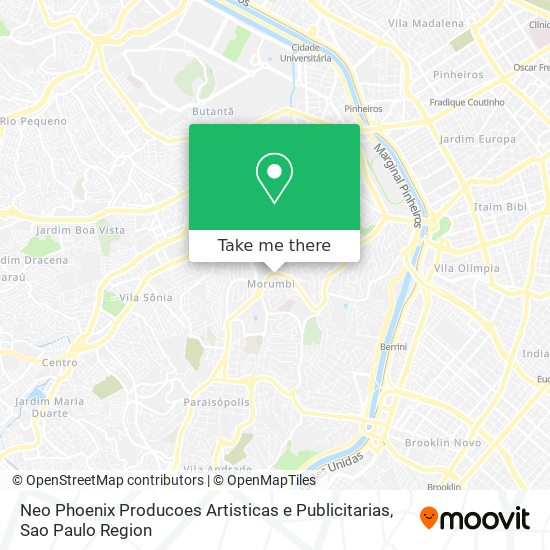 Mapa Neo Phoenix Producoes Artisticas e Publicitarias