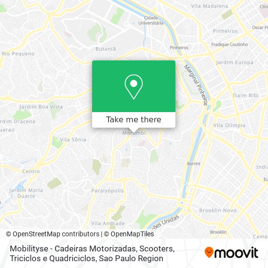 Mapa Mobilityse - Cadeiras Motorizadas, Scooters, Triciclos e Quadriciclos