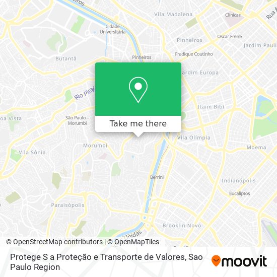 Mapa Protege S a Proteção e Transporte de Valores