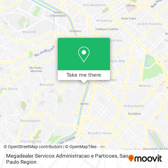 Mapa Megadealer Servicos Administracao e Particoes