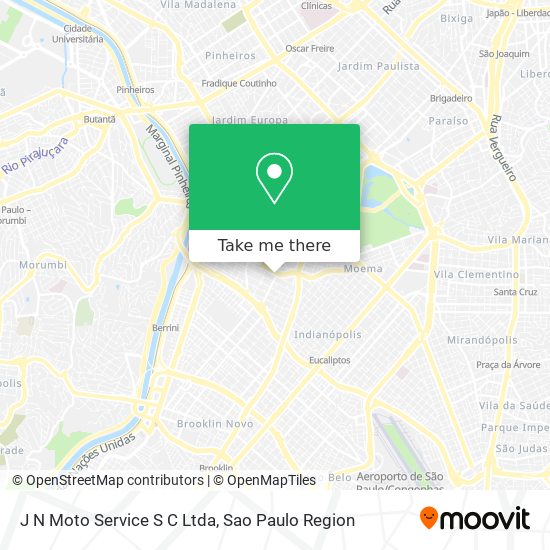 Mapa J N Moto Service S C Ltda