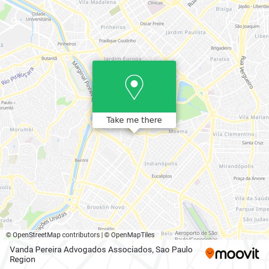 Mapa Vanda Pereira Advogados Associados