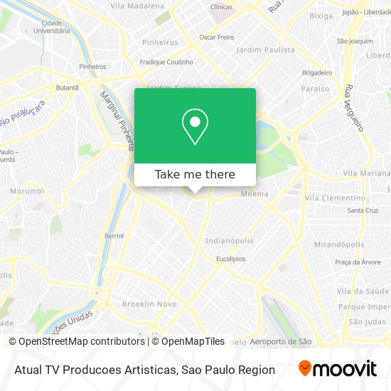 Atual TV Producoes Artisticas map