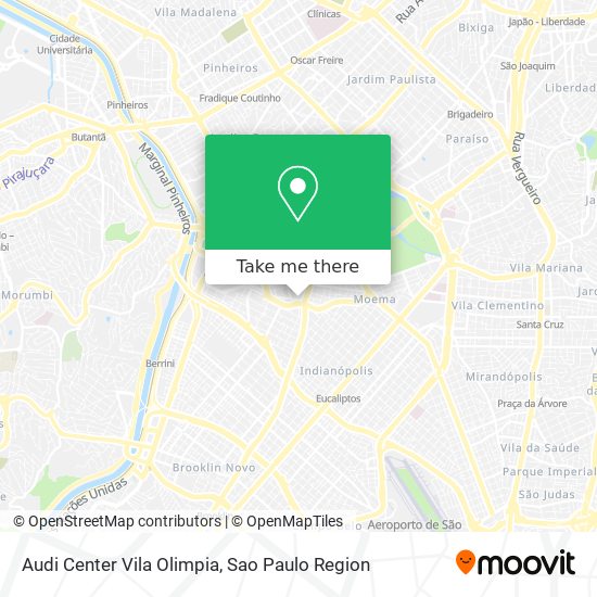 Audi Center Vila Olimpia map