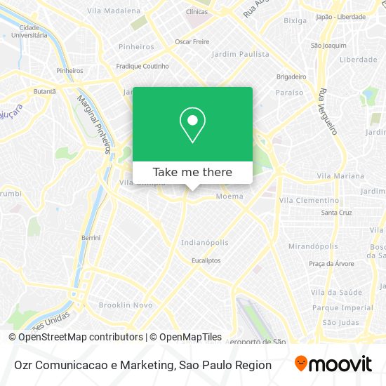 Mapa Ozr Comunicacao e Marketing