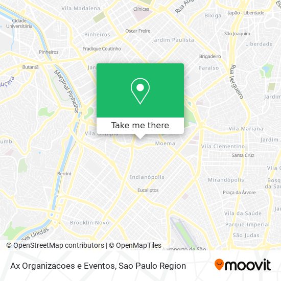 Mapa Ax Organizacoes e Eventos