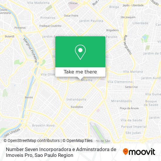 Number Seven Incorporadora e Adminstradora de Imoveis Pro map