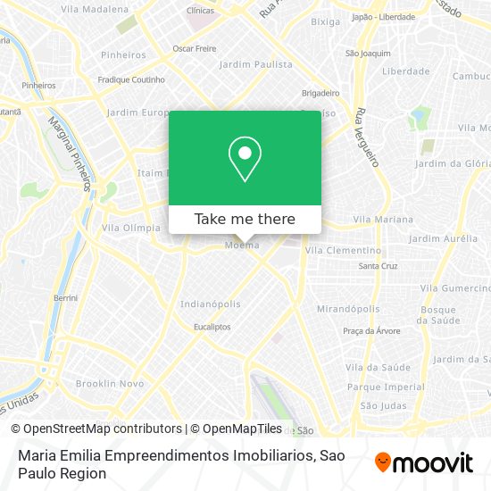 Mapa Maria Emilia Empreendimentos Imobiliarios