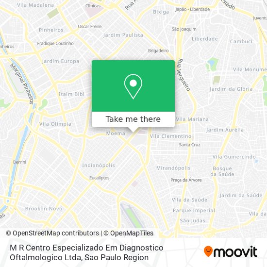 M R Centro Especializado Em Diagnostico Oftalmologico Ltda map