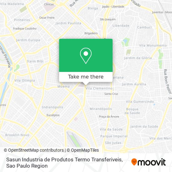 Mapa Sasun Industria de Produtos Termo Transferiveis