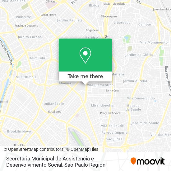 Secretaria Municipal de Assistencia e Desenvolvimento Social map