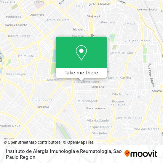 Instituto de Alergia Imunologia e Reumatologia map