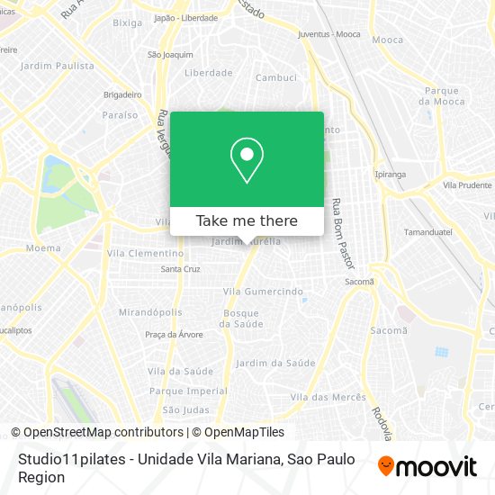 Studio11pilates - Unidade Vila Mariana map