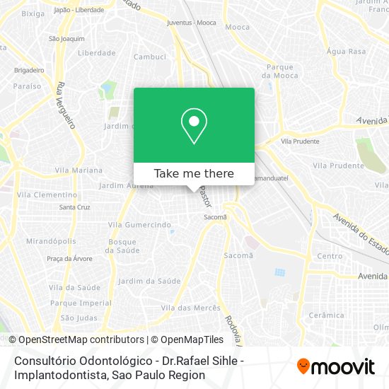 Consultório Odontológico - Dr.Rafael Sihle - Implantodontista map