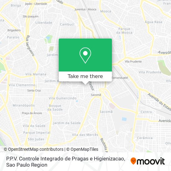 P.P.V. Controle Integrado de Pragas e Higienizacao map