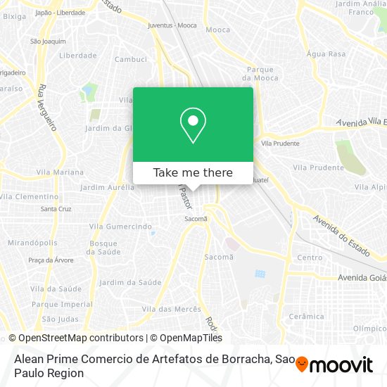 Alean Prime Comercio de Artefatos de Borracha map