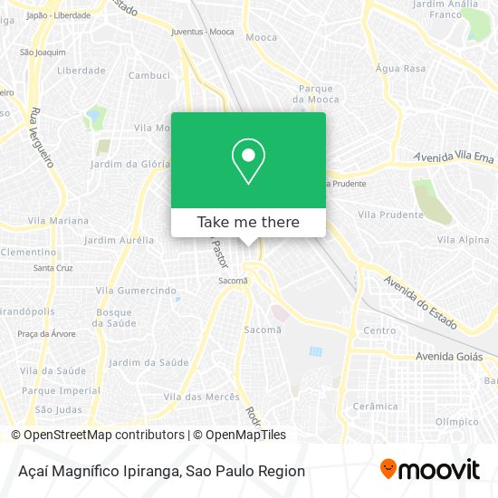 Açaí Magnífico Ipiranga map