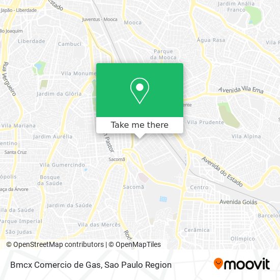 Bmcx Comercio de Gas map