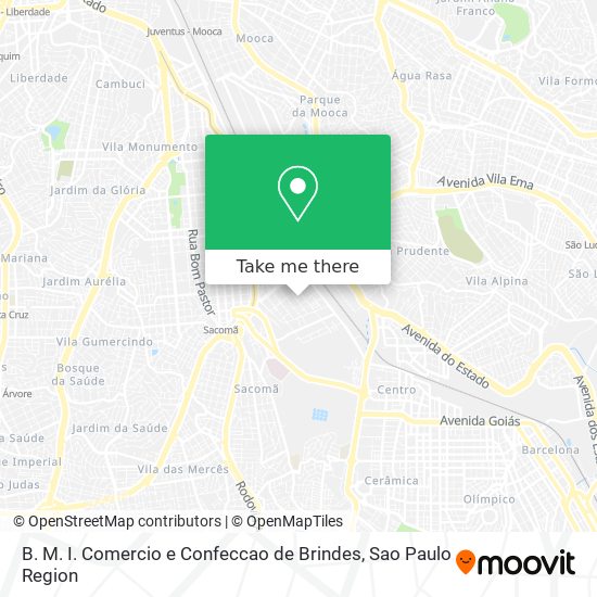 B. M. I. Comercio e Confeccao de Brindes map