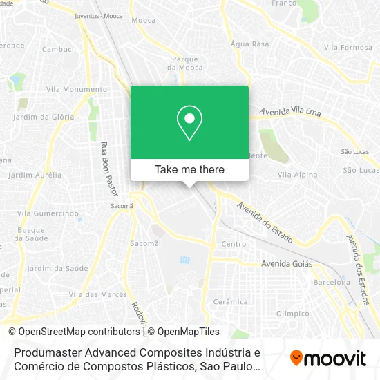 Produmaster Advanced Composites Indústria e Comércio de Compostos Plásticos map