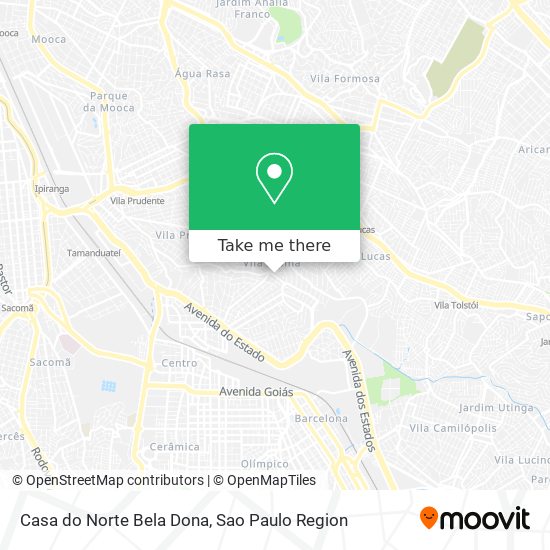 Casa do Norte Bela Dona map