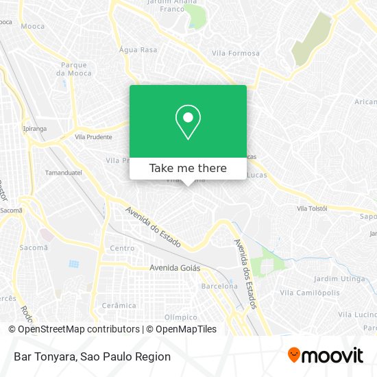 Bar Tonyara map